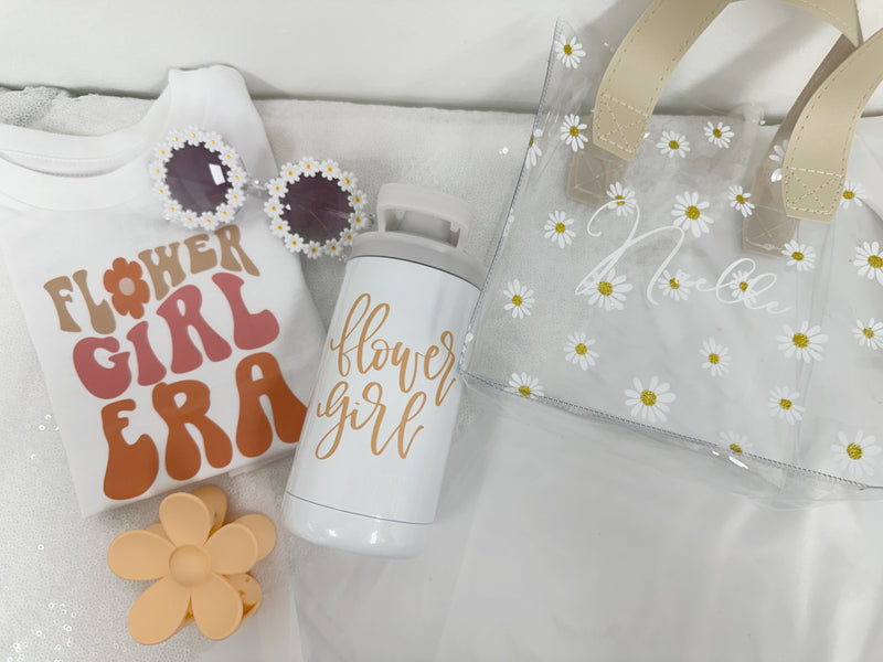 Flower girl proposal daisy tote bag