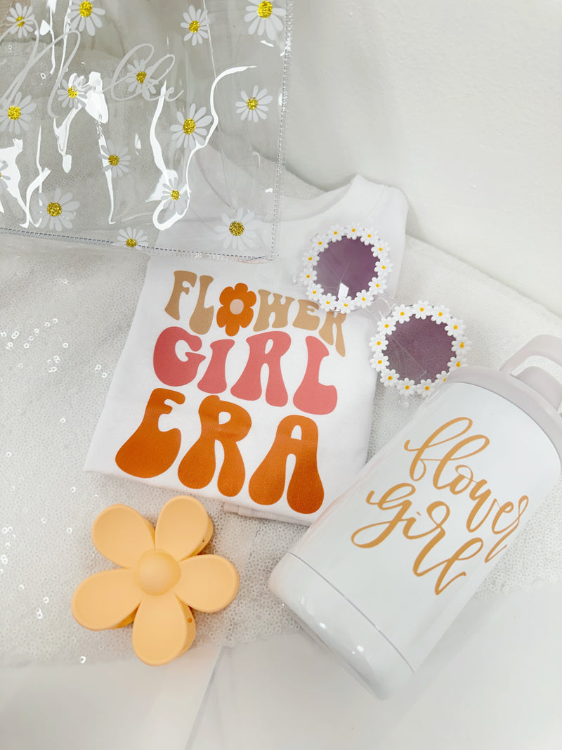 Flower girl proposal daisy tote bag