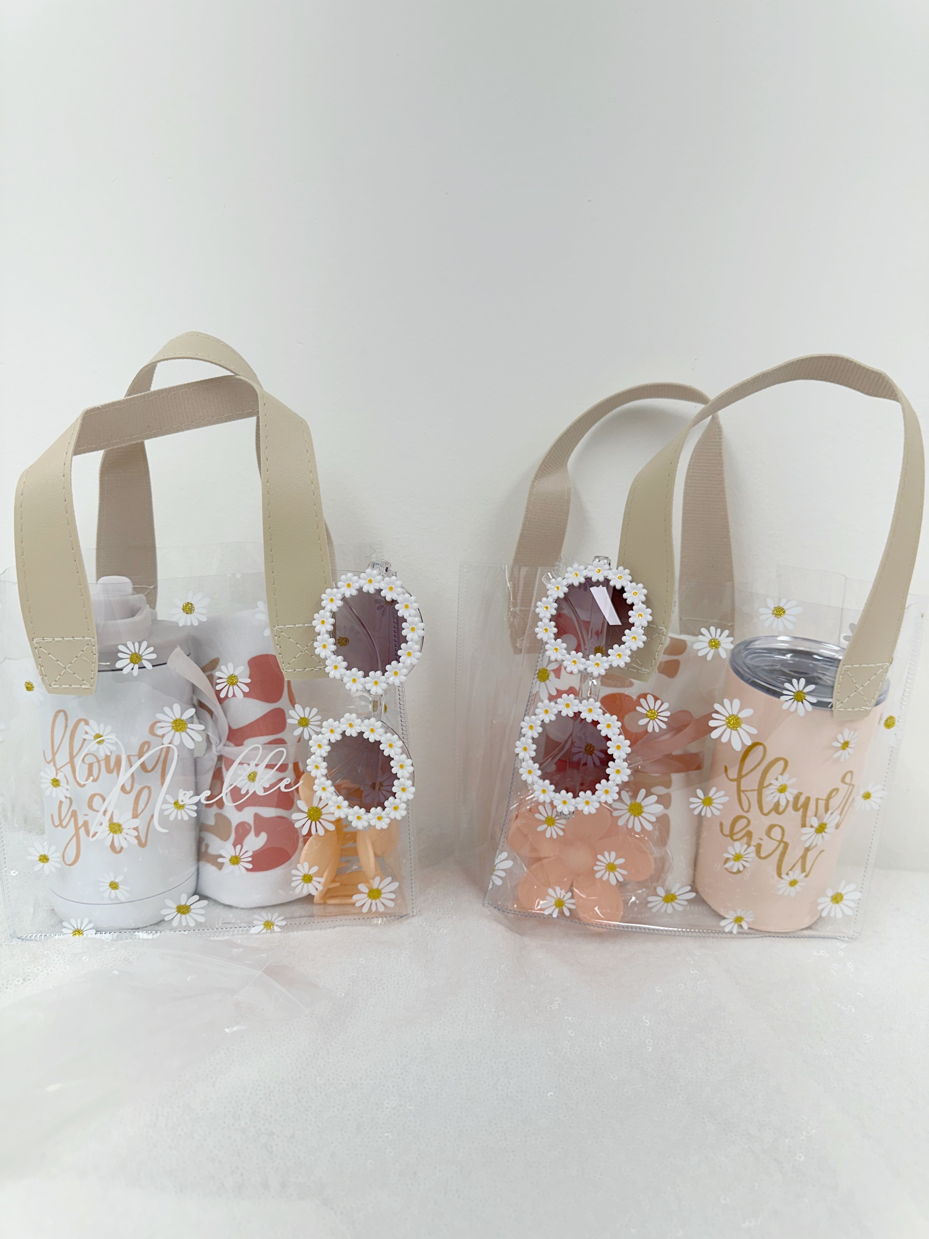 Flower girl proposal daisy tote bag