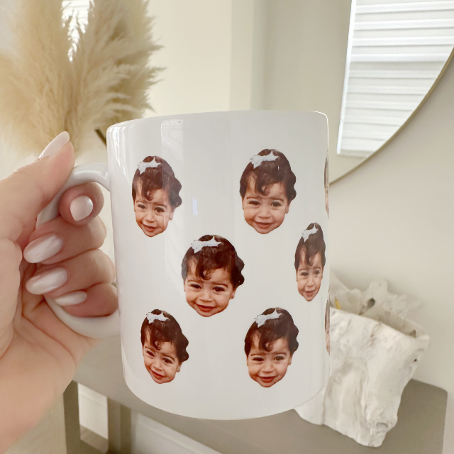 Custom baby face mug- Mother's Day Gift Idea