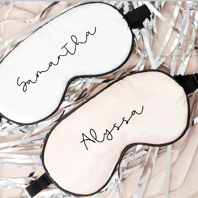 Bridesmaid/bride sleep mask