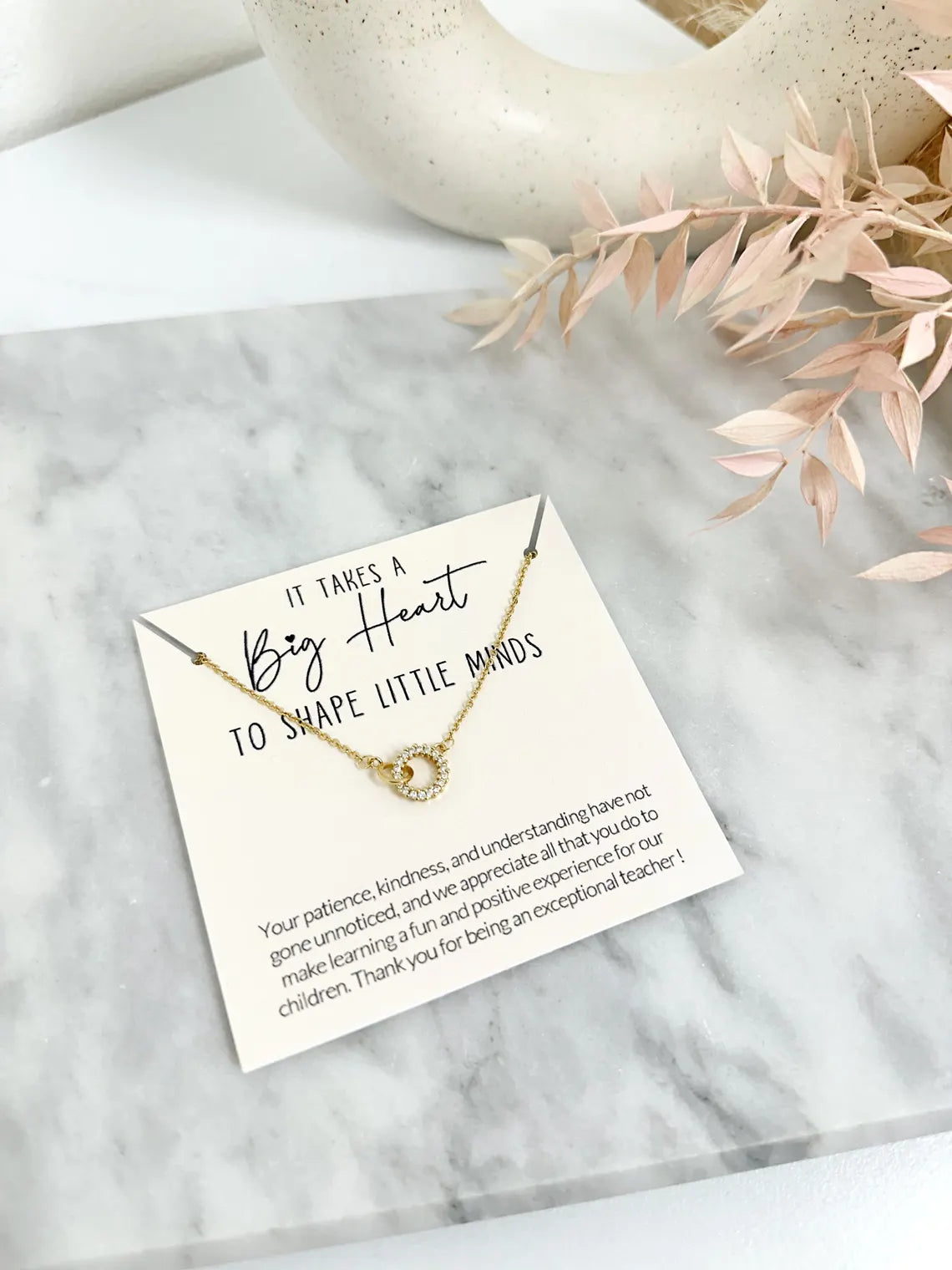 Teacher necklace Preschool Teacher Gift Teacher Appreciation Gift Christmas Gift Thank You Teacher Gift Necklace Minimalist Jewelry Gift.