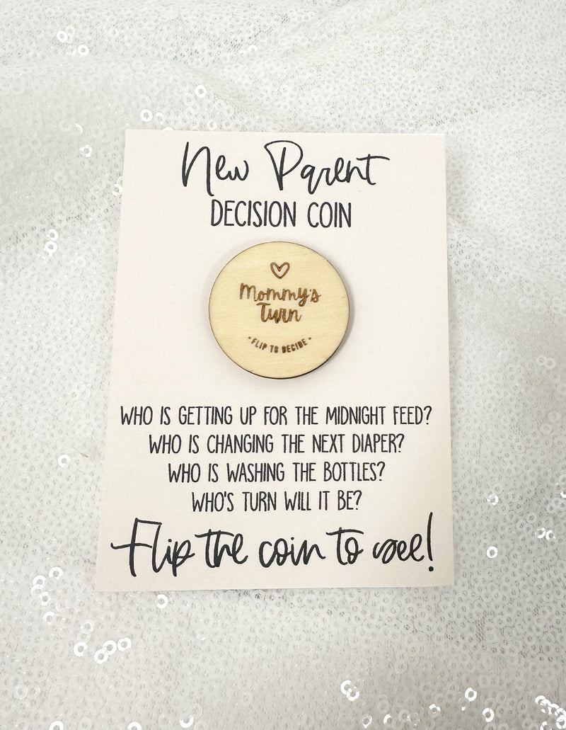 New parents decision coin