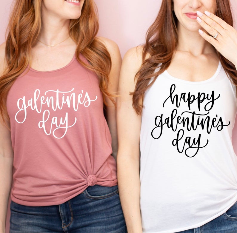 Galentines day shirt- gift for best friend - Valentine’s Day shirt idea- best friend shirts gift idea- anti Valentine’s Day shirts-