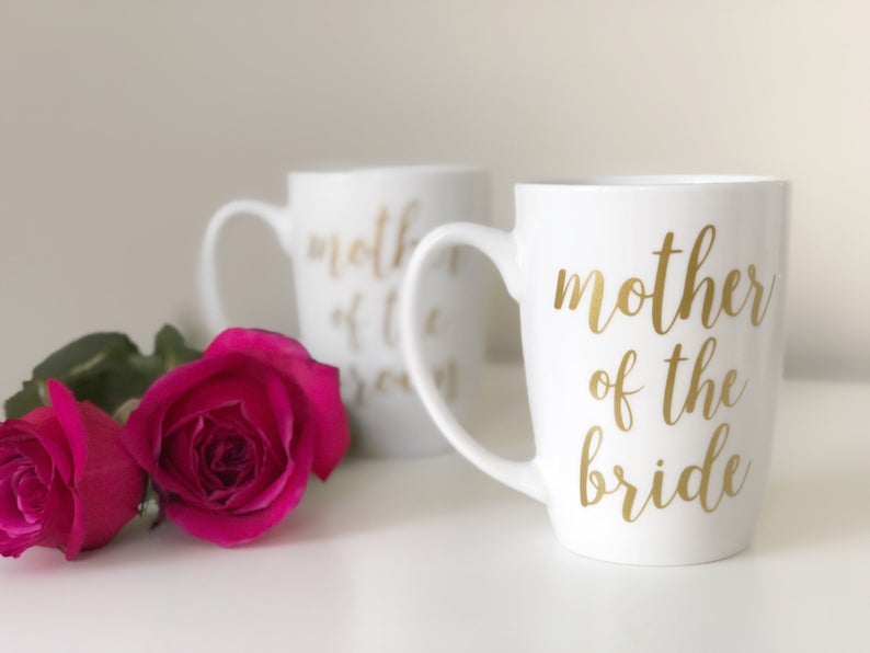 Mother of the bride mug- mother of the groom mug - mother of the bride gift- mother of the groom gift- i survived my daughters wedding mug.