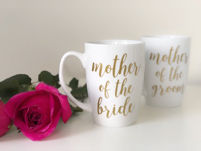 Mother of the bride mug- mother of the groom mug - mother of the bride gift- mother of the groom gift- i survived my daughters wedding mug.