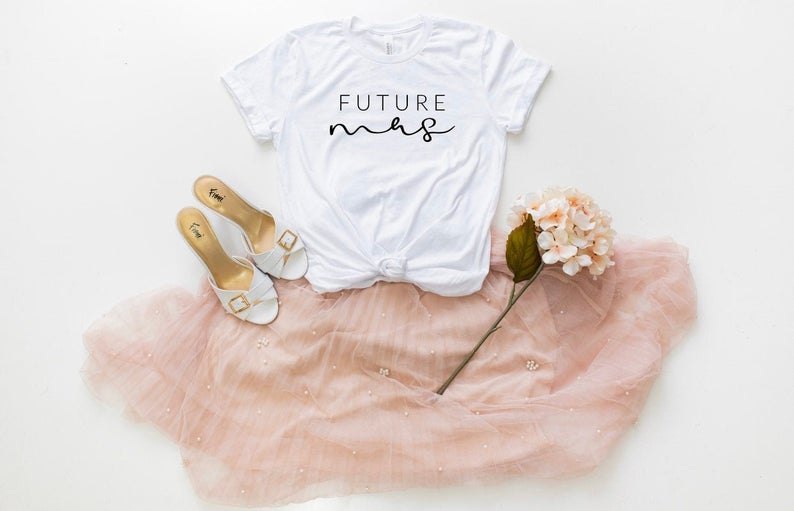 Future Mrs shirt - bride shirt - bridal shower shirt - bachelorette shirts- engagement gift idea for bride to be - wifey shirts - mrs shirt