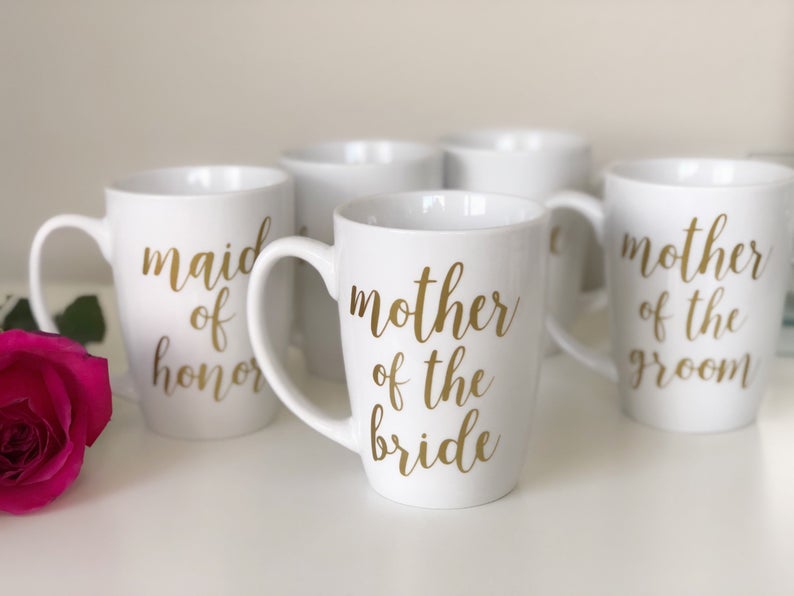 Mother of the bride mug- mother of the groom mug - mother of the bride gift- mother of the groom gift- i survived my daughters wedding mug.