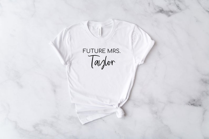 future mrs lucky mr shirts- engagement gift for couple- bride and groom shirts- gift for the mr and mrs- personalized shirts- bridal shower