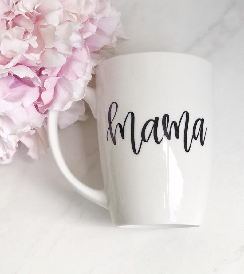Rainbow mama mug - mama gifts- gift for new mom- mommy mugs- girl boy –  Happily Chic Designs