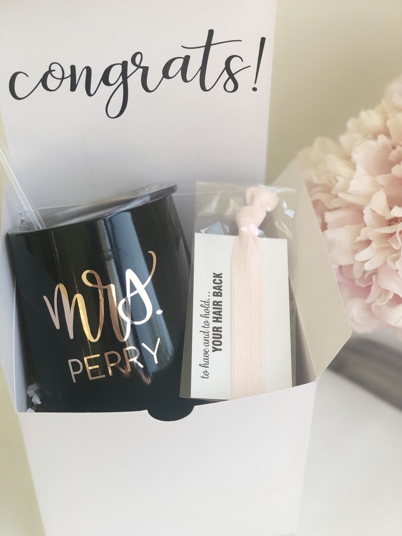 Swig tumbler- bride wine tumbler - Black tumbler- future mrs wine tumbler gifts- bride box set- engagement wedding honeymoon tumbler gift