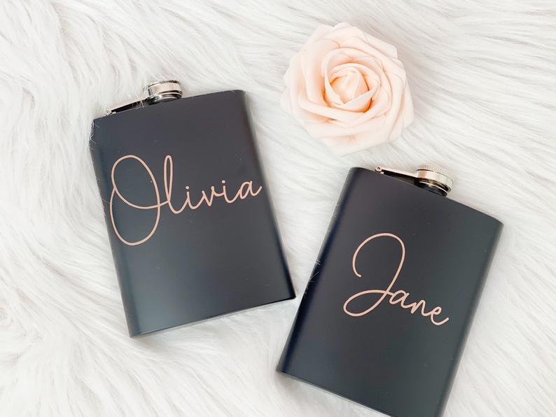 Bridesmaid flasks