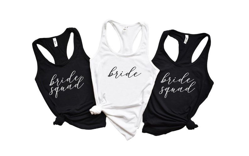 I do crew tank top shirts- bride squad bride tribe shirts- bachelorette party weekend shirts- shirts for bridal party- bridesmaid shirts-