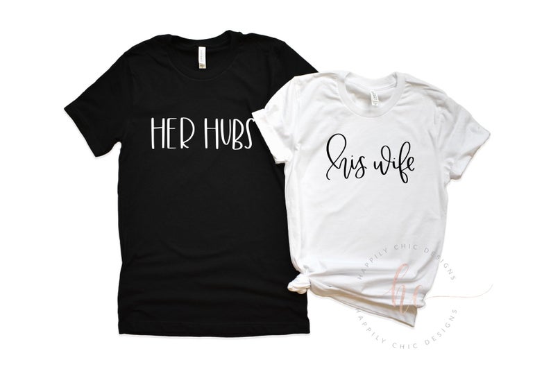 Mr and mrs honeymoon shirts- couples shirts- wifey hubby shirts- wife tank- bride groom shirts - wedding day shirt- honeymoon vibes shirt