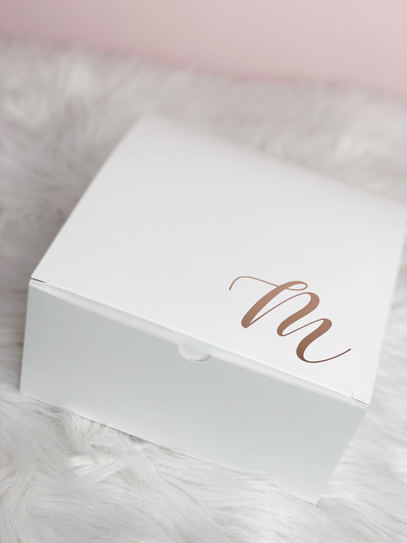 Initial gift boxes- gift boxes with initial- bridesmaid proposal gift box- personalized gifts for bridal bridal- will you be my bridesmaid