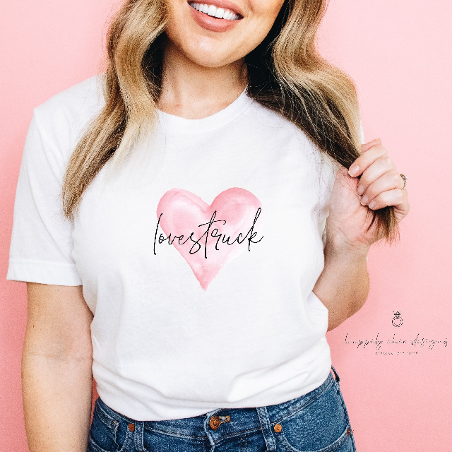 Lovestruck shirt- Valentine’s Day shirts- galentines day gift- gift for valentine- custom shirts- pink valentine shirts- sweet heart shirts