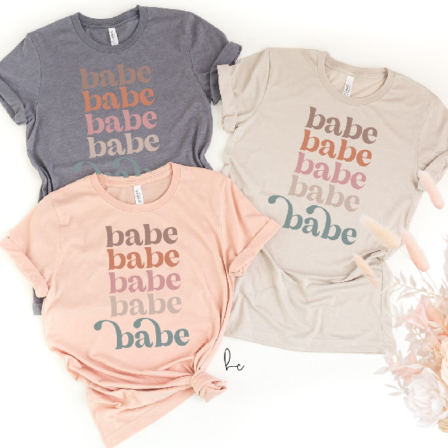 Bachelorette tees- boho babe retro bridesmaid shirts- bachelorette party- brides babes bride tribe squad- bridal tee gifts maid of honor