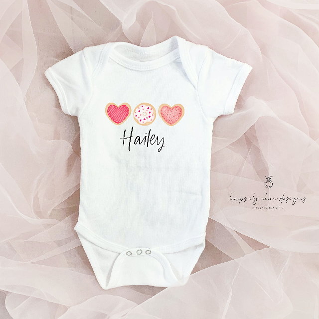 Personalized baby name valentines day shirt first valentines day t-shirt idea for kids -cute funny sweetheart heart breaker baby tee- heart