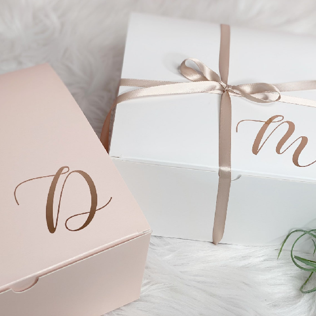 Bridesmaid initial proposal boxes- initialed gift boxes- will you be my bridesmaid boxes- personalized custom gift boxes- bridesmaids gifts