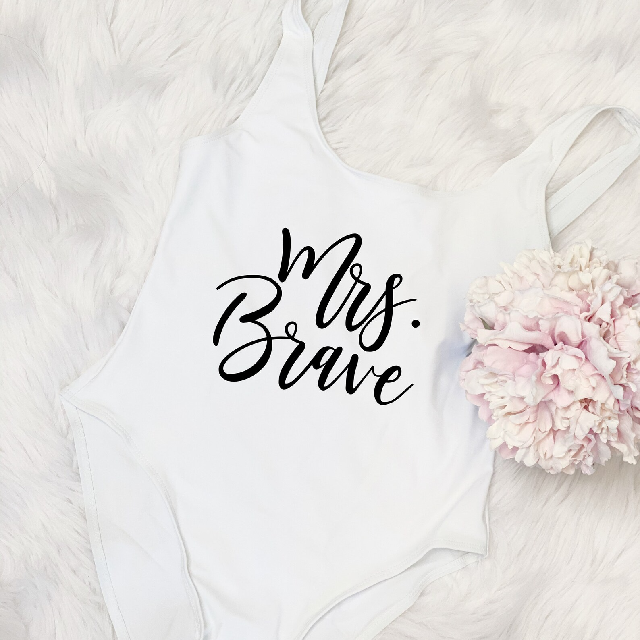 Personalized bride mrs swimsuit- One-Piece future mrs bathing suit- bachelorette party swimwear- custom bathing suit- honeymoon accessories