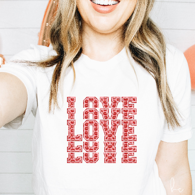 Leopard retro love shirt - valentines day tshirt - xoxo cheetah love shirt- galentines gift idea- custom shirt - v is for shirts