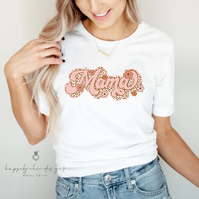 70s retro mama mini mommy and me shirt set- mothers day mother and daughter shirt- cheetah mama girl mom tees- mama and mini new mom gift