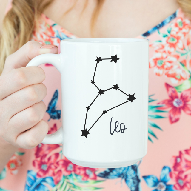 Constellation coffee mug - birthday mug gift for her- zodiac birthday gifts idea- gift for best friend- libra virgo gemini Aries cancer Leo