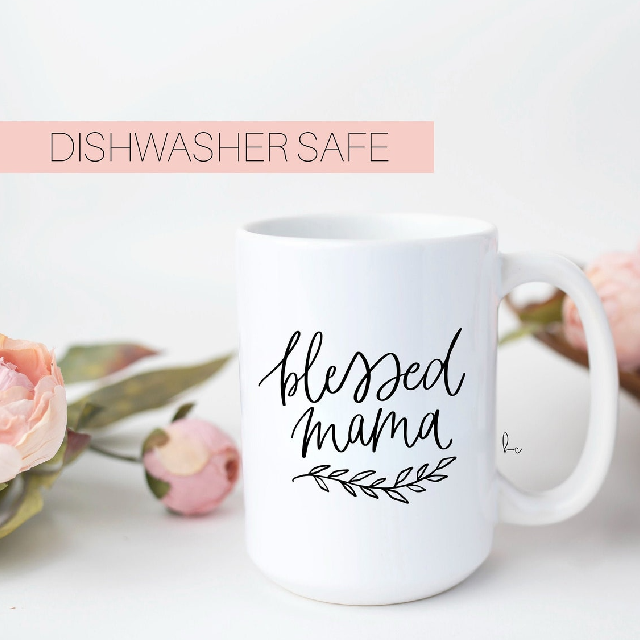 Blessed mama mug - mama gifts- gift for new mom- mommy mugs- girl boy mom- baby shower gift- mamacita mug- mothers day gift for new mom