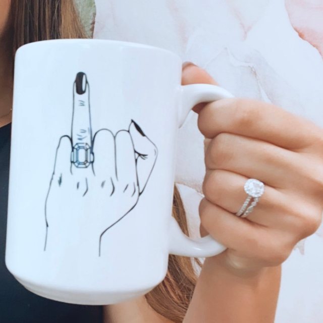 Wedding ring finger mug- bride mug- future mrs mugs- engagement gift idea- wifey mug- engaged af mug- wedding day gift ideas