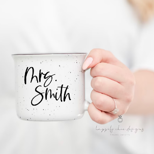 Personalized bride mrs mug- campfire bride mug- future mrs mug- bridal shower mug- engagement gift mug idea - mrs mug- wifey mug- mrs gifts