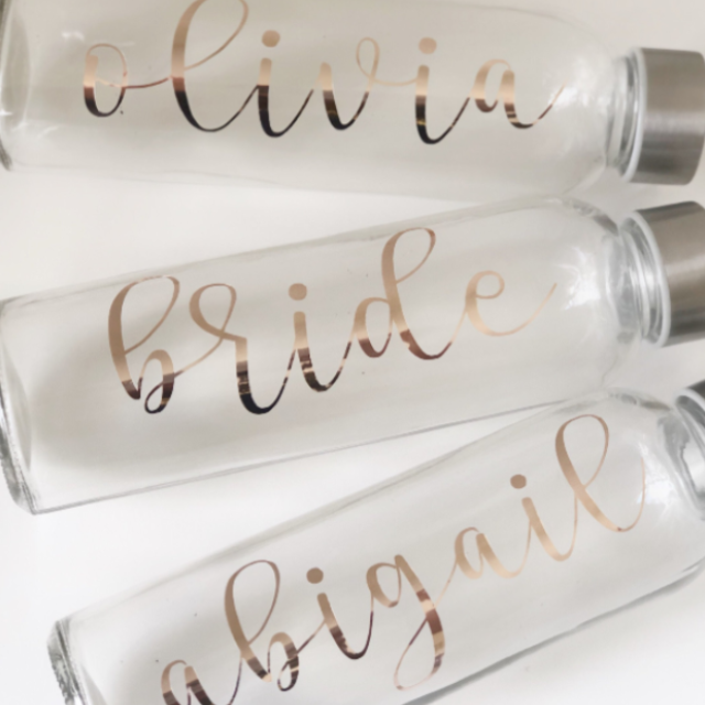 Bridesmaid water bottles - bachelorette water bottles - personalized water bottle - bridesmaid tumblers- bridesmaid gift idea cup-