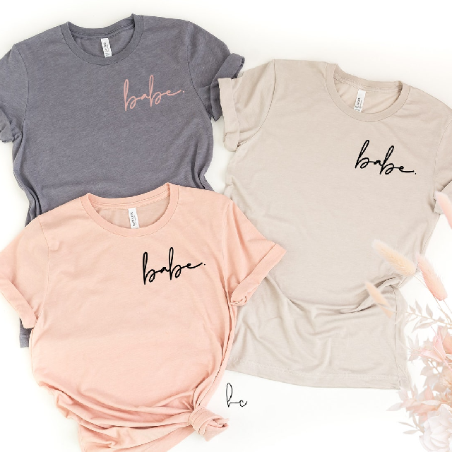 Minimalist bride bridesmaid shirts- bachelorette party shirts- brides babes bride tribe squad- bridal party shirts- gifts for bridesmaid tee