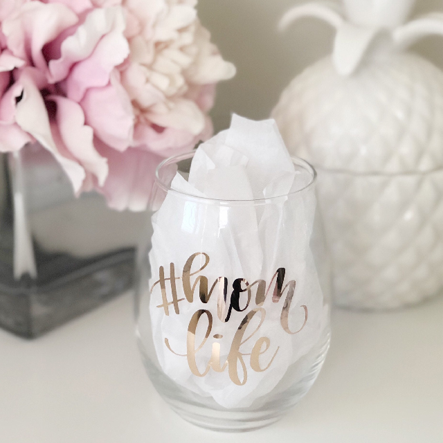 Mom life hot sale wine glass