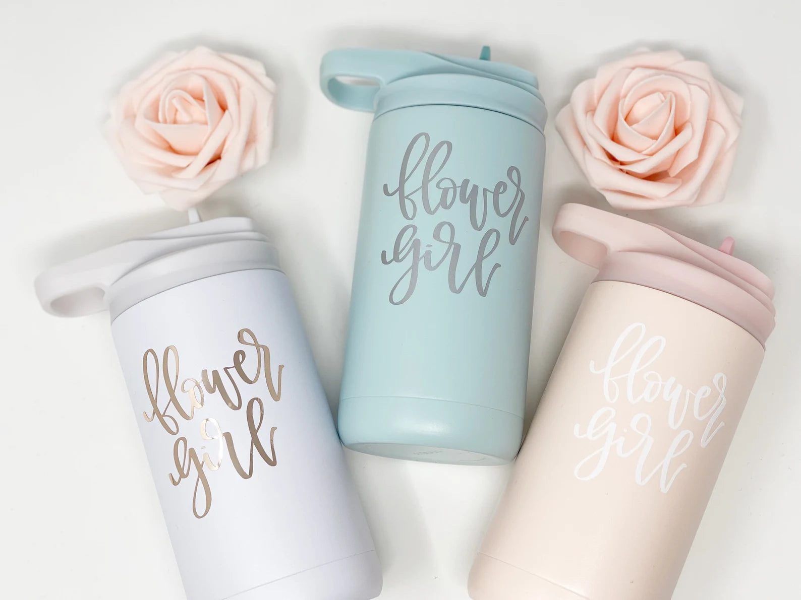 Flower girl proposal gift box- will you be my flower girl- petal patrol- gift for flower girl sippy cup water bottle- flower girl tumblers