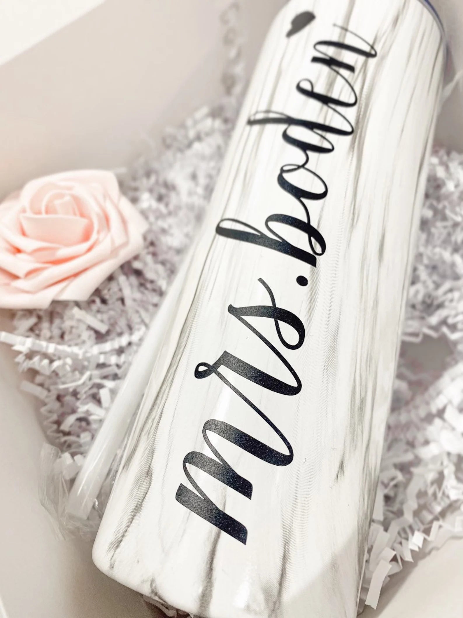 Personalized marble mrs tumbler bride to be gift set- future mrs engagement gift idea for new bride bridal gift box set- bride mrs ring dish