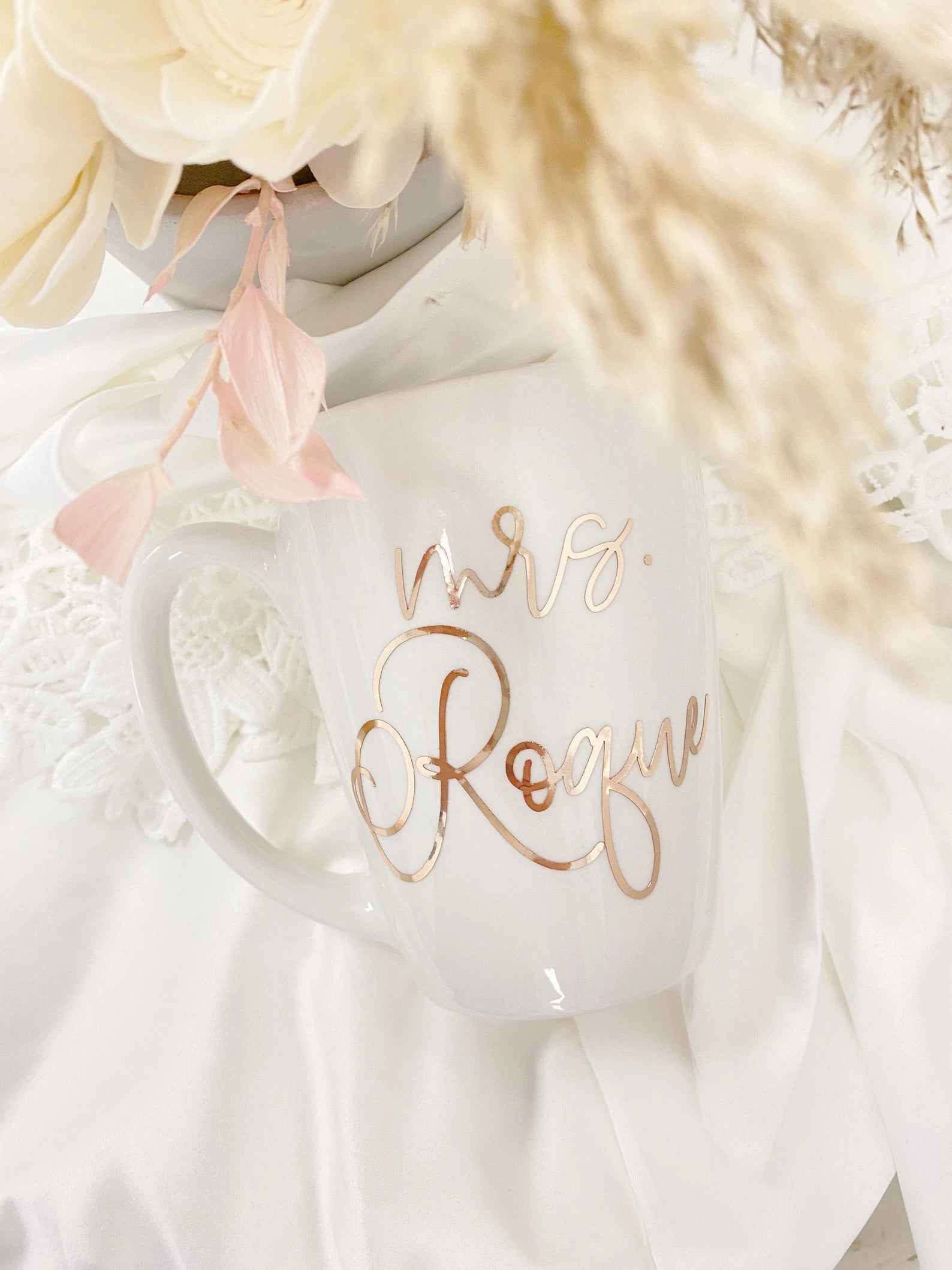 Personalized bride mrs mug- rose gold bride mug- future mrs mug- bridal shower mug- engagement gift mug idea - mrs mug- wifey mug- mrs gifts