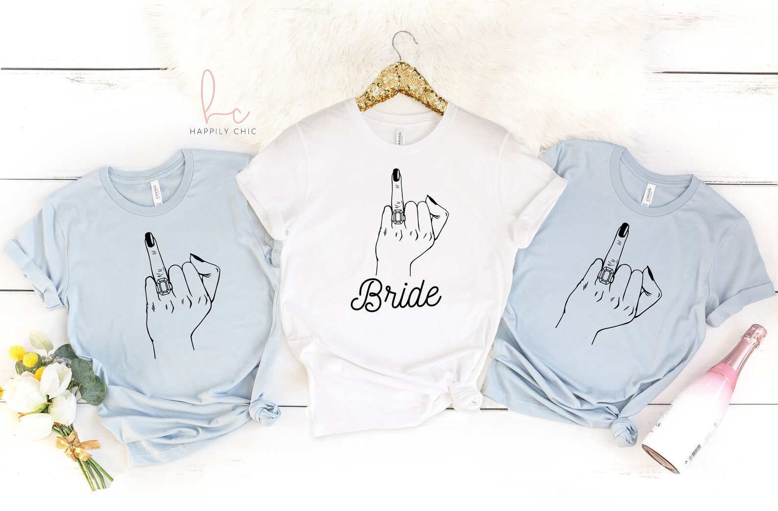 Bachelorette party shirts- wedding ring finger shirts- bride shirts- brides babes- honeymoon shirt future mrs brides flock bridesmaids funny