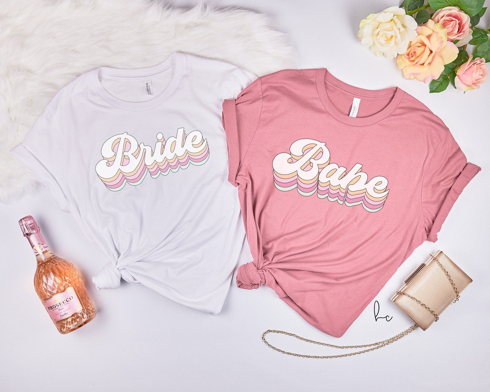 Retro bride bridesmaid shirts- bachelorette party shirts- brides babes bride tribe squad- bridal party shirts- gifts for bridesmaid proposal