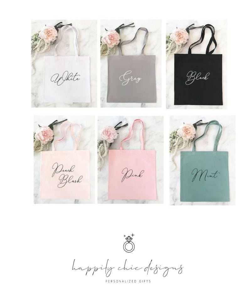 Personalized mrs tote bag totes engaged tote bag- bride wedding planning gift bag gift future mrs engagement gift idea- bachelorette party