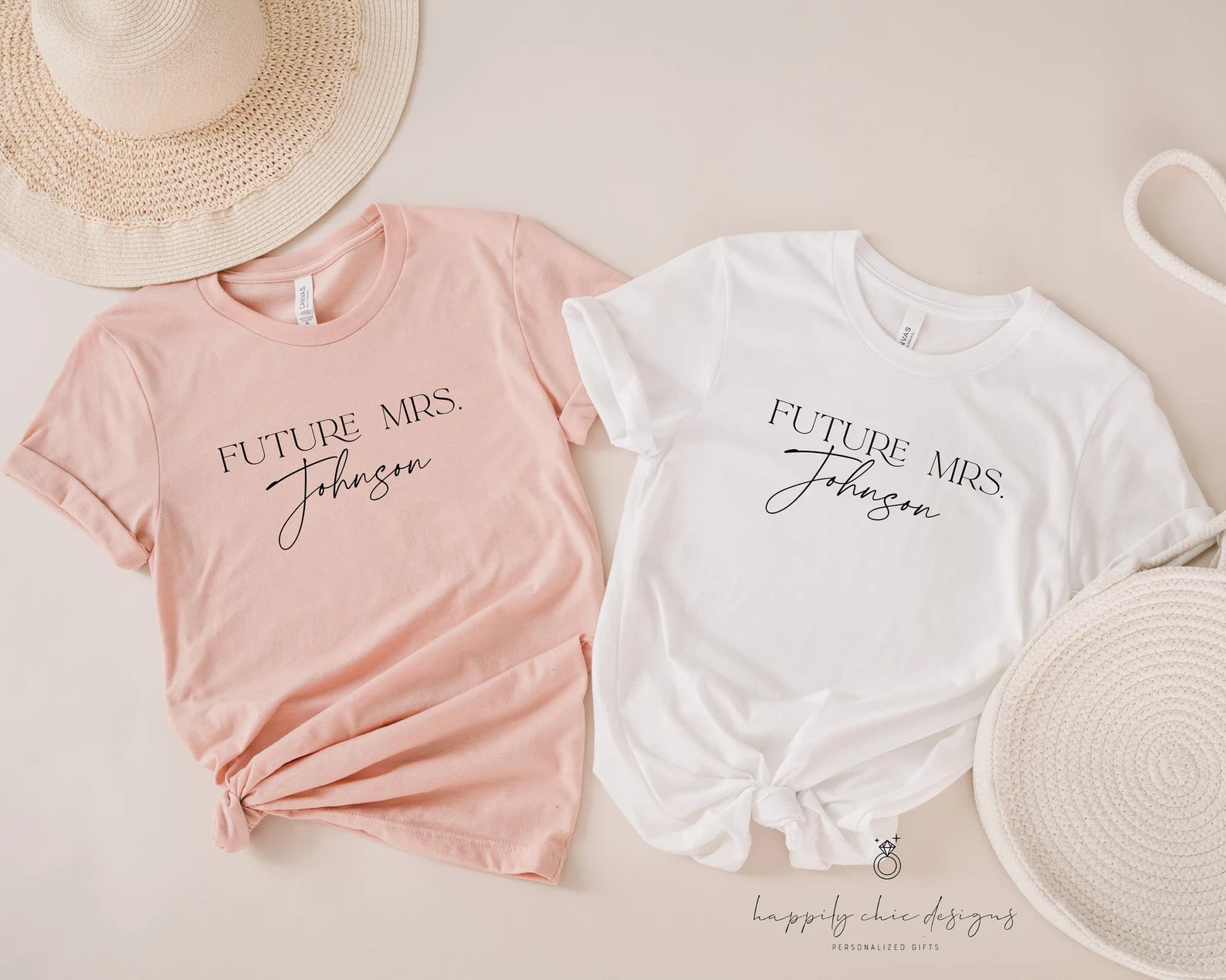 Personalized mrs tank top- bride fiancee engagement shirt personalized future mrs wifey tee- engaged gift for bride to be bachelorette