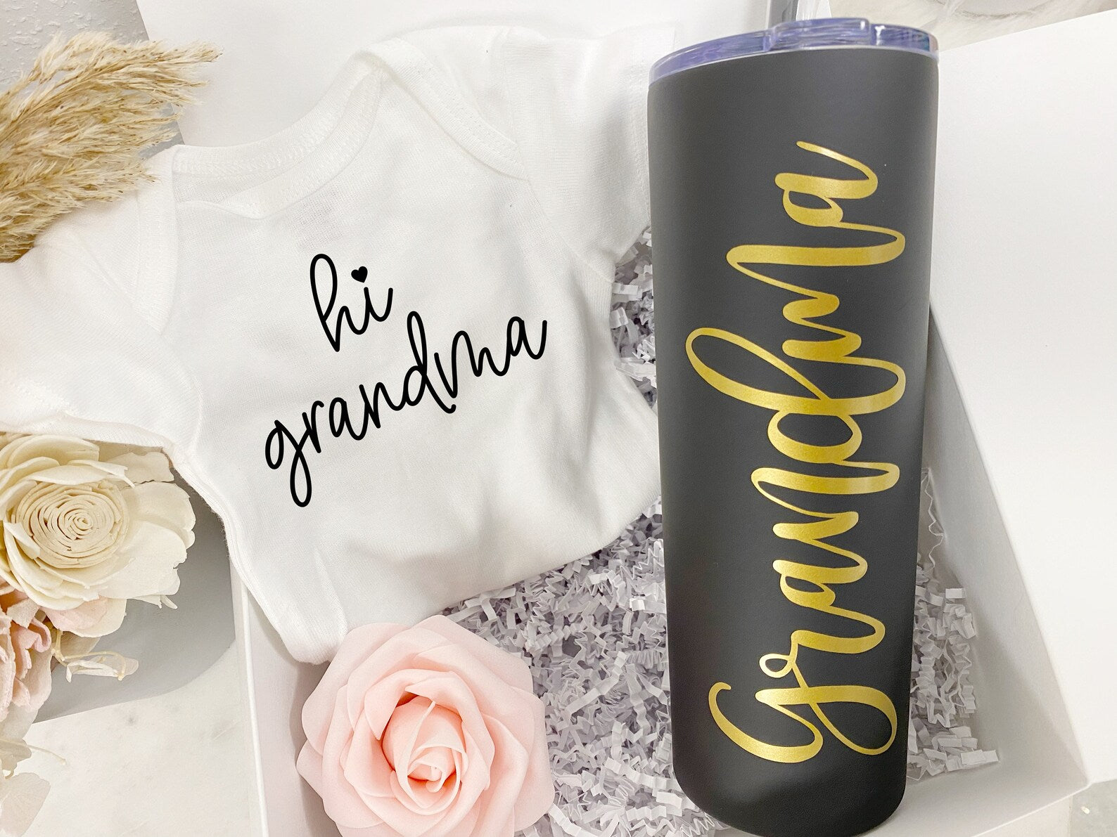 Promoted to grandma - baby Annoucement pregnancy annoucement to parents- we are pregnant baby brewing grandparents grandpa best moms get