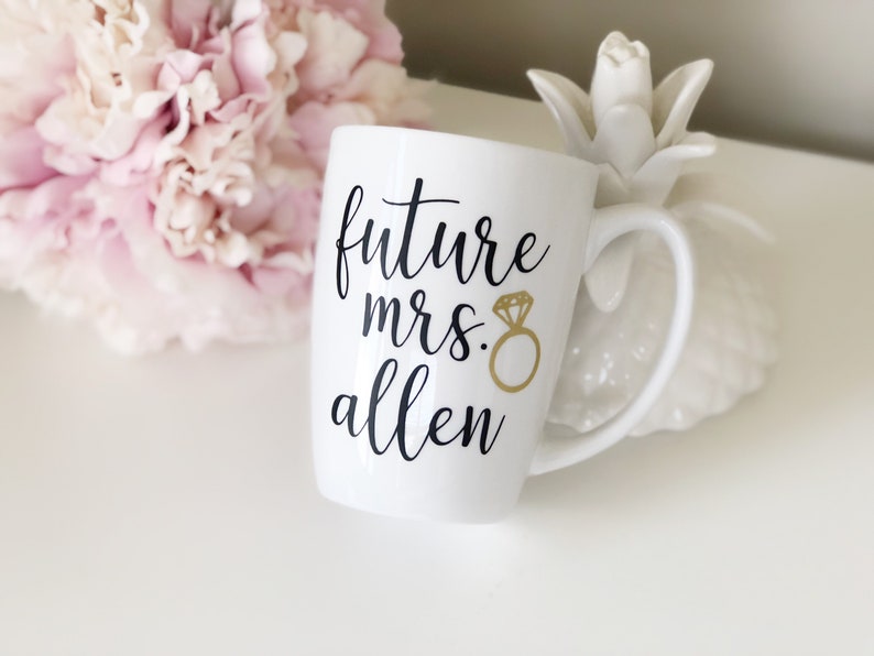 Future mrs mug- personalized future mrs mug gift- bride mug- engagement gift mug- bridal shower gift- future mrs gifts- wifey mugs- mrs mug-