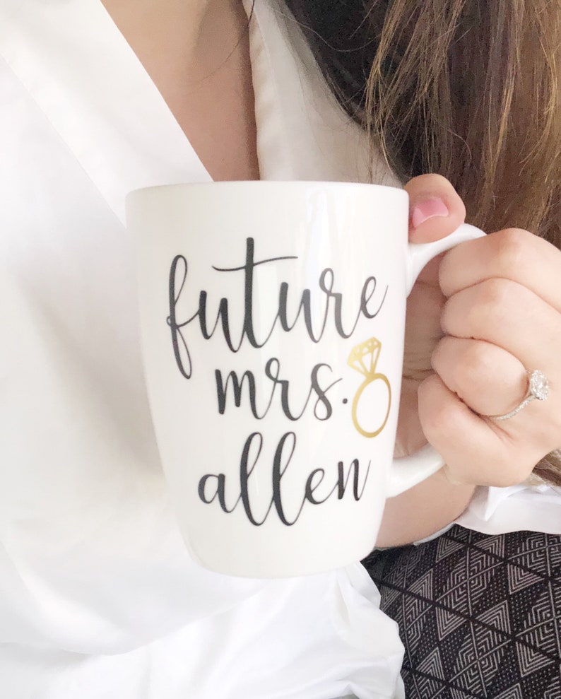 Future mrs mug- personalized future mrs mug gift- bride mug- engagement gift mug- bridal shower gift- future mrs gifts- wifey mugs- mrs mug-