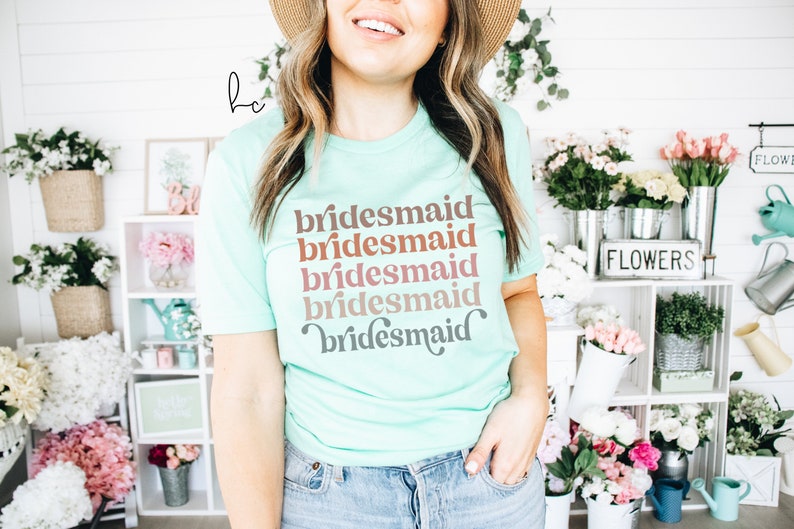 Bachelorette tees- boho babe retro bridesmaid shirts- bachelorette party- brides babes bride tribe squad- bridal tee gifts maid of honor