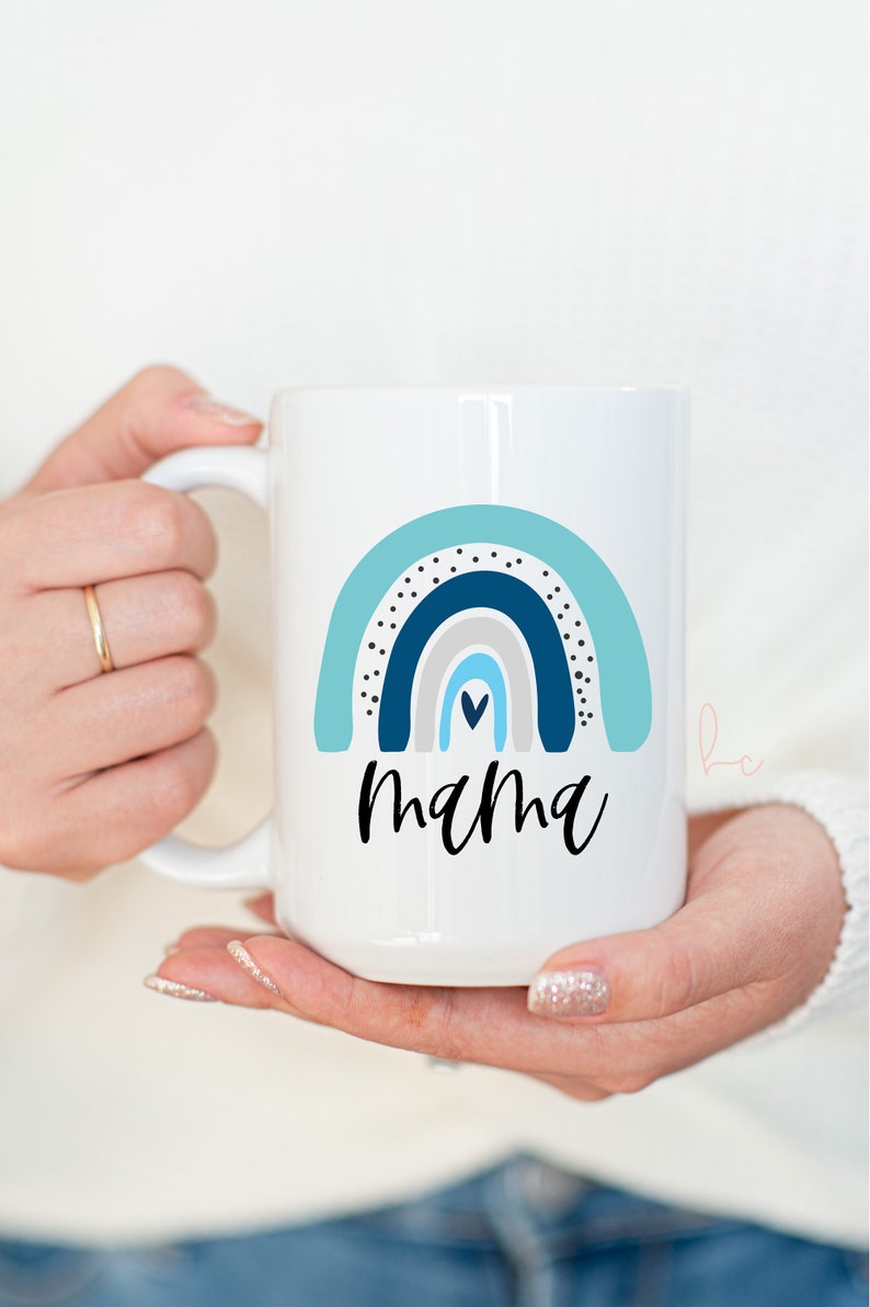 Rainbow mama mug Mommy pajama gift box set- new mom mothers day gift idea- baby shower gift idea- baby announcement pregnancy idea for mom