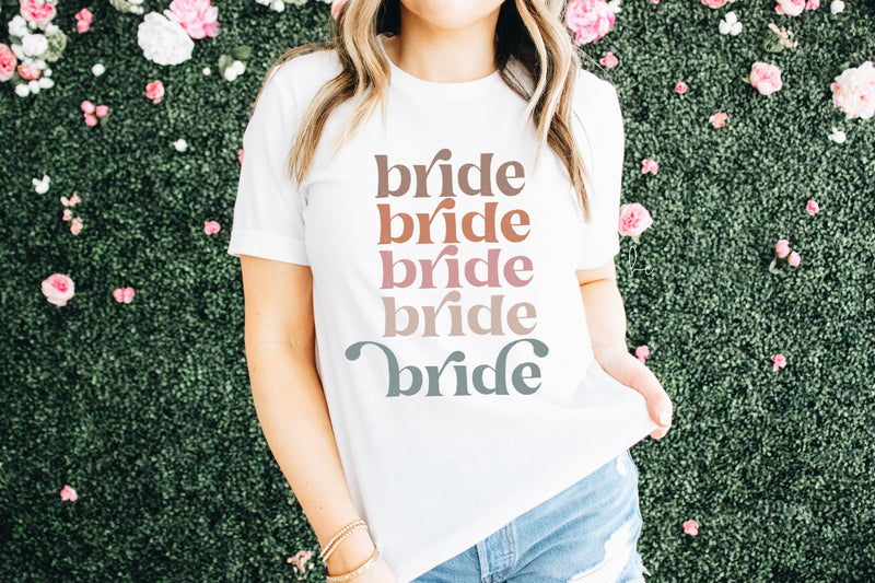 Boho bride retro shirt- bachelorette party shirt- future mrs bride tee- shirt for bride to be engagement gift idea- vintage bride shirts