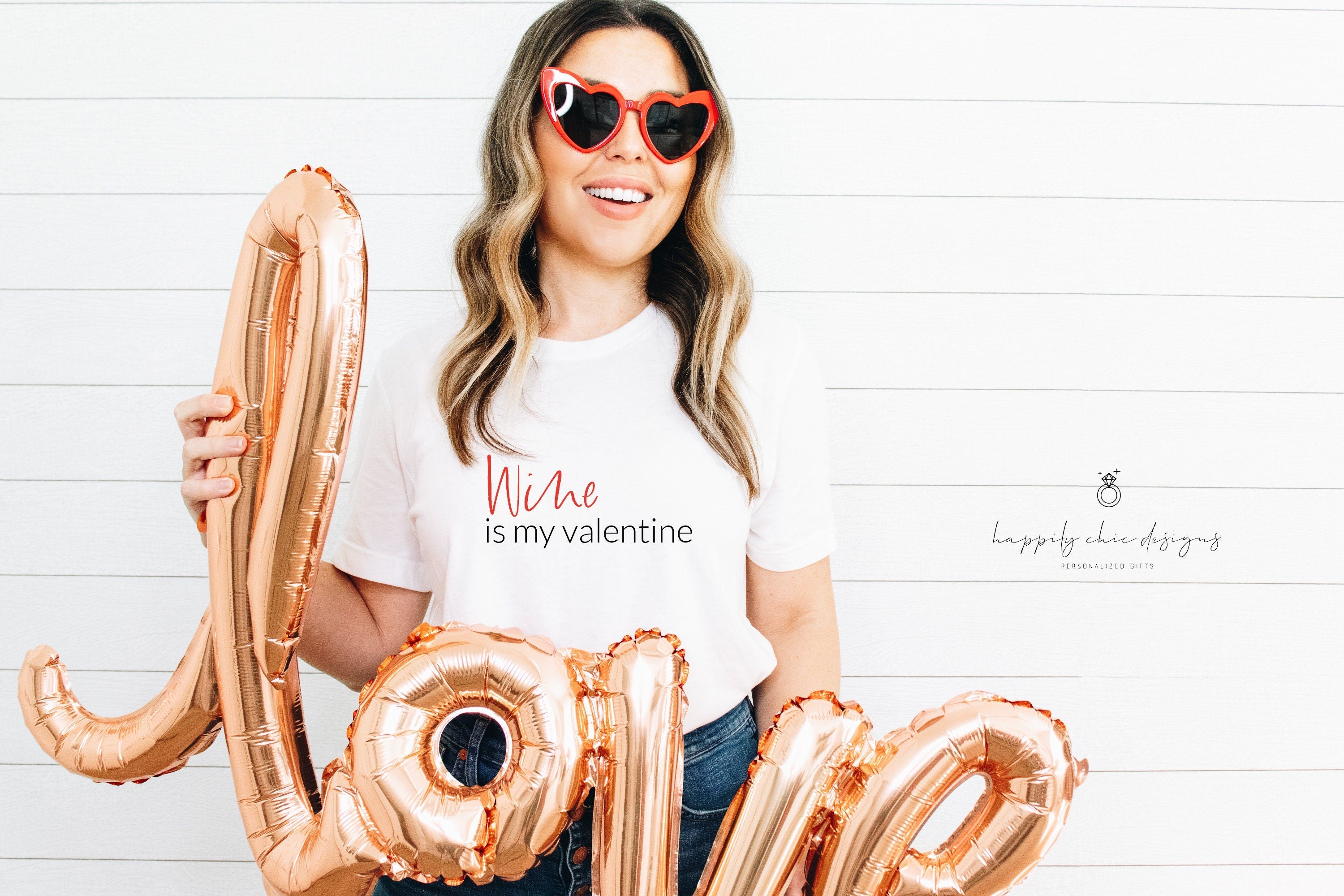 Wine is my valentine shirt- Valentine’s Day shirt ideas- gift for galentines day- gift for best friend- custom Valentine’s Day shirt- wine