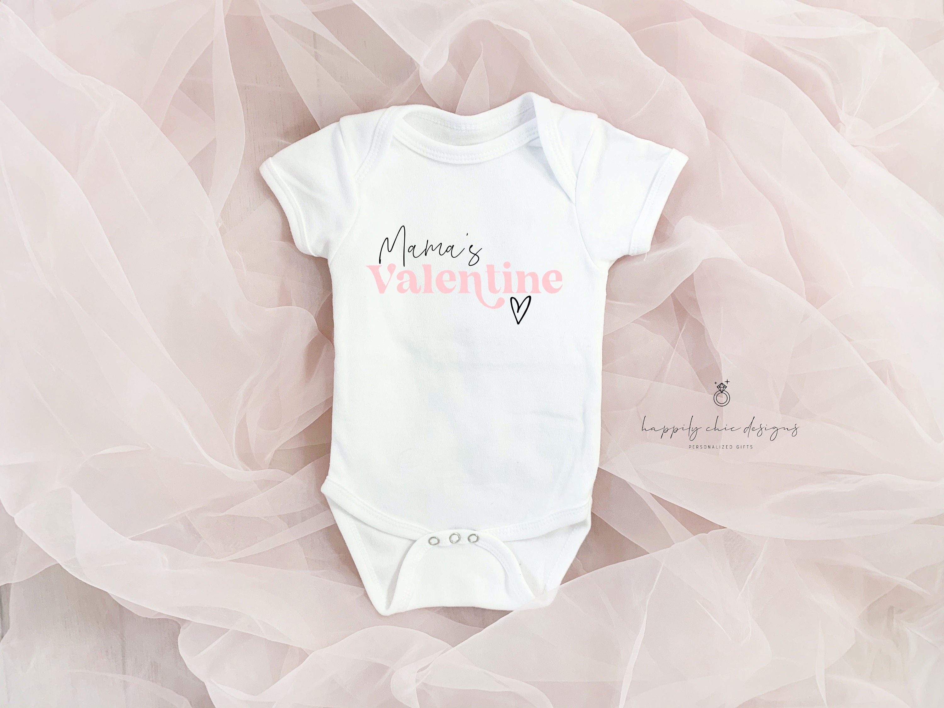 Mama's valentine baby bodysuit valentines day t-shirt idea for kids -cute funny sweetheart heart breaker baby tee- youth valentines day