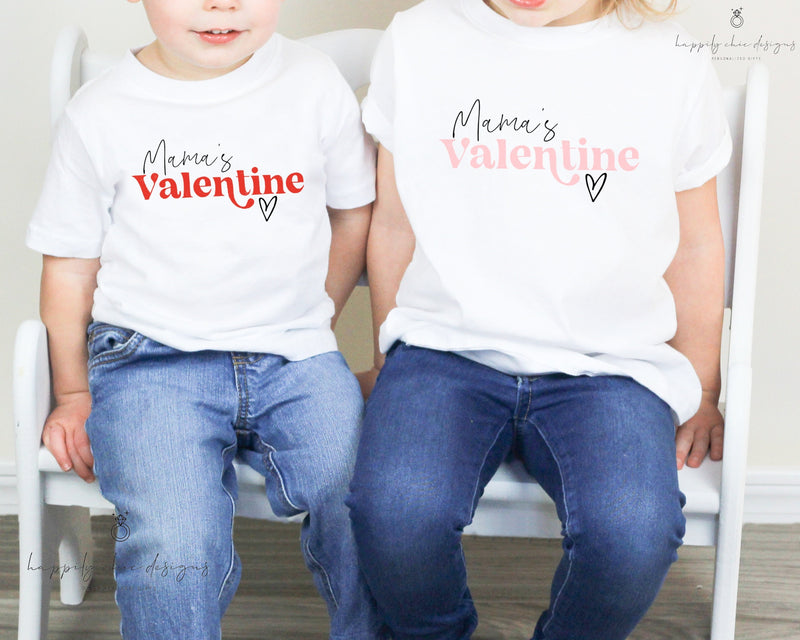 Mama's valentine baby bodysuit valentines day t-shirt idea for kids -cute funny sweetheart heart breaker baby tee- youth valentines day