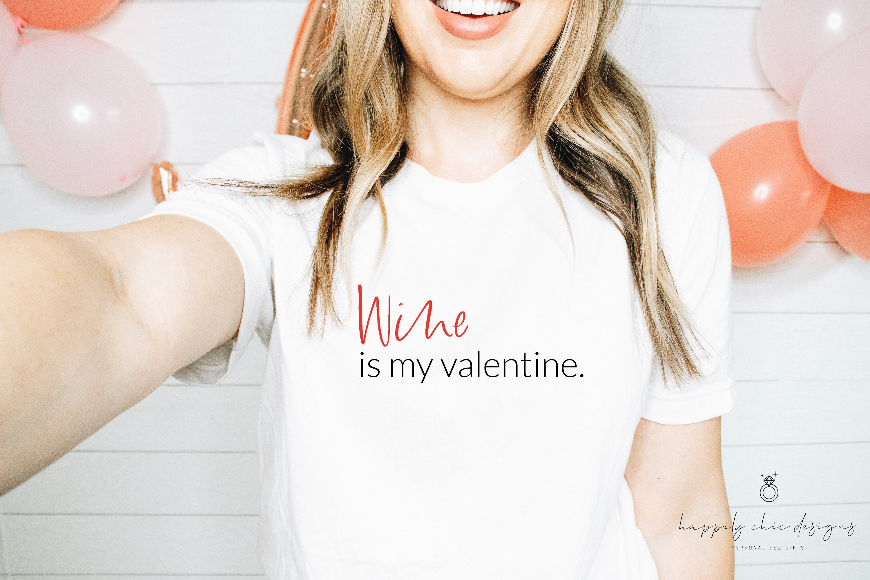 Wine is my valentine shirt- Valentine’s Day shirt ideas- gift for galentines day- gift for best friend- custom Valentine’s Day shirt- wine